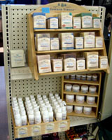 Superior Herbals display at Johnsons, Grand Marais